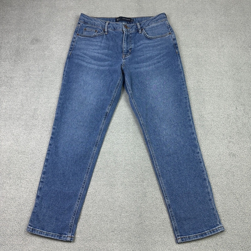 Boden Jeans Womens 8P Blue Medium‎ Wash Boyfriend Mid Rise Casual READ